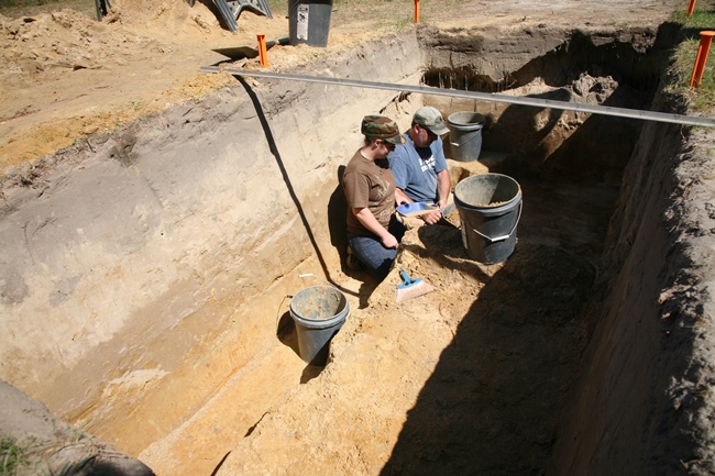 PBS Show TIME TEAM AMERICA Films Georgia Southern Archaeology Students at Camp Lawton