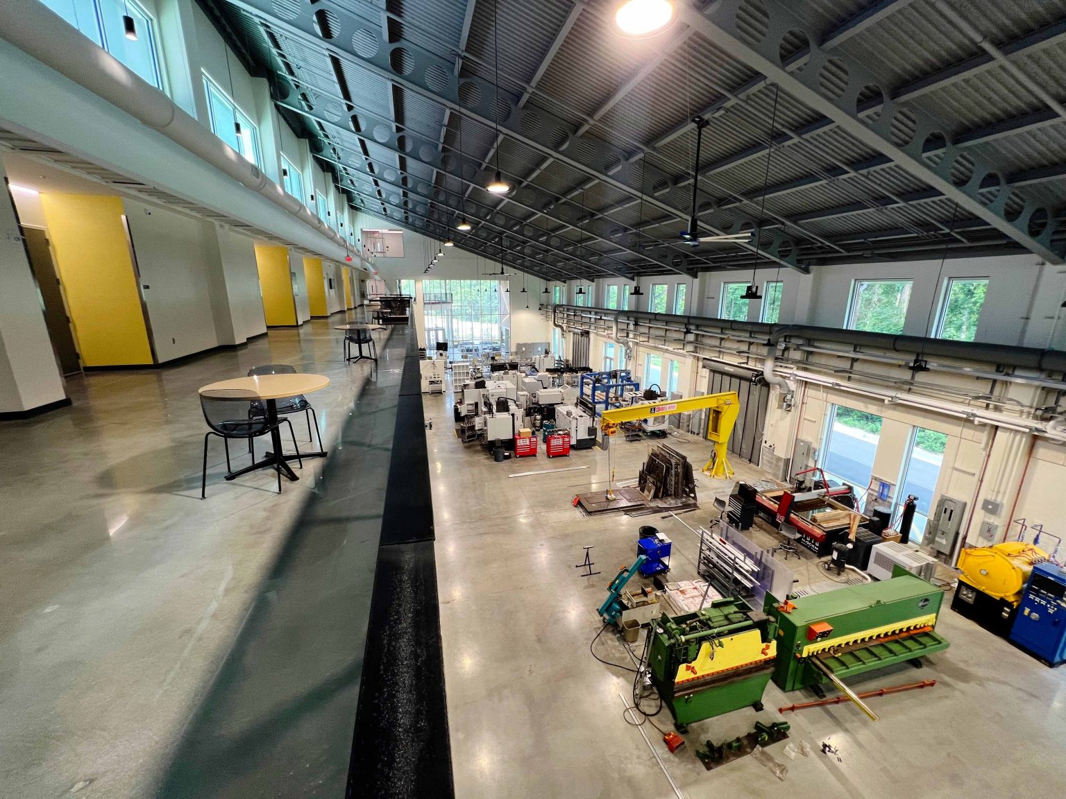 Top shot of manufacturing unit