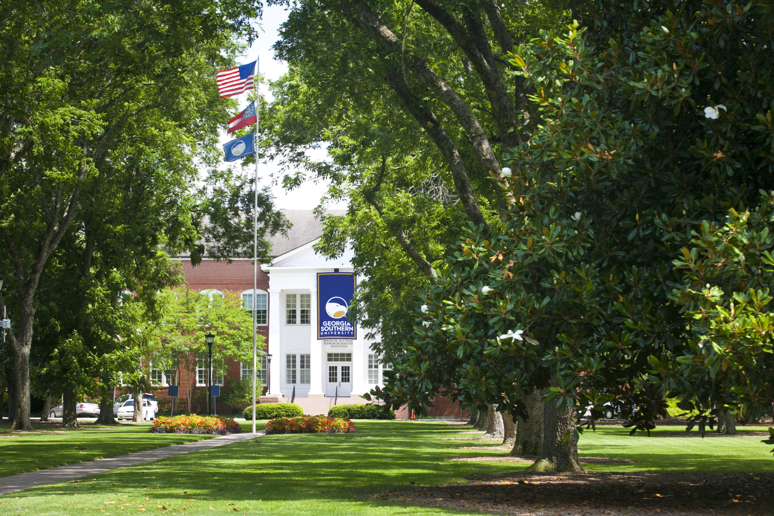 A photo of the Georgia Southern administration building