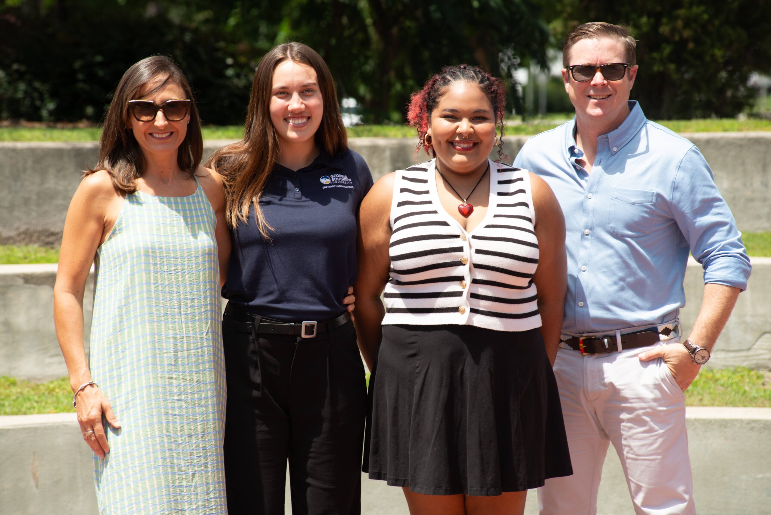 (L to R: Encarni Cruz-Jiménez, Alexandria Shearer, Yorkie Caro Pena, Grant Gearhart, Ph.D)