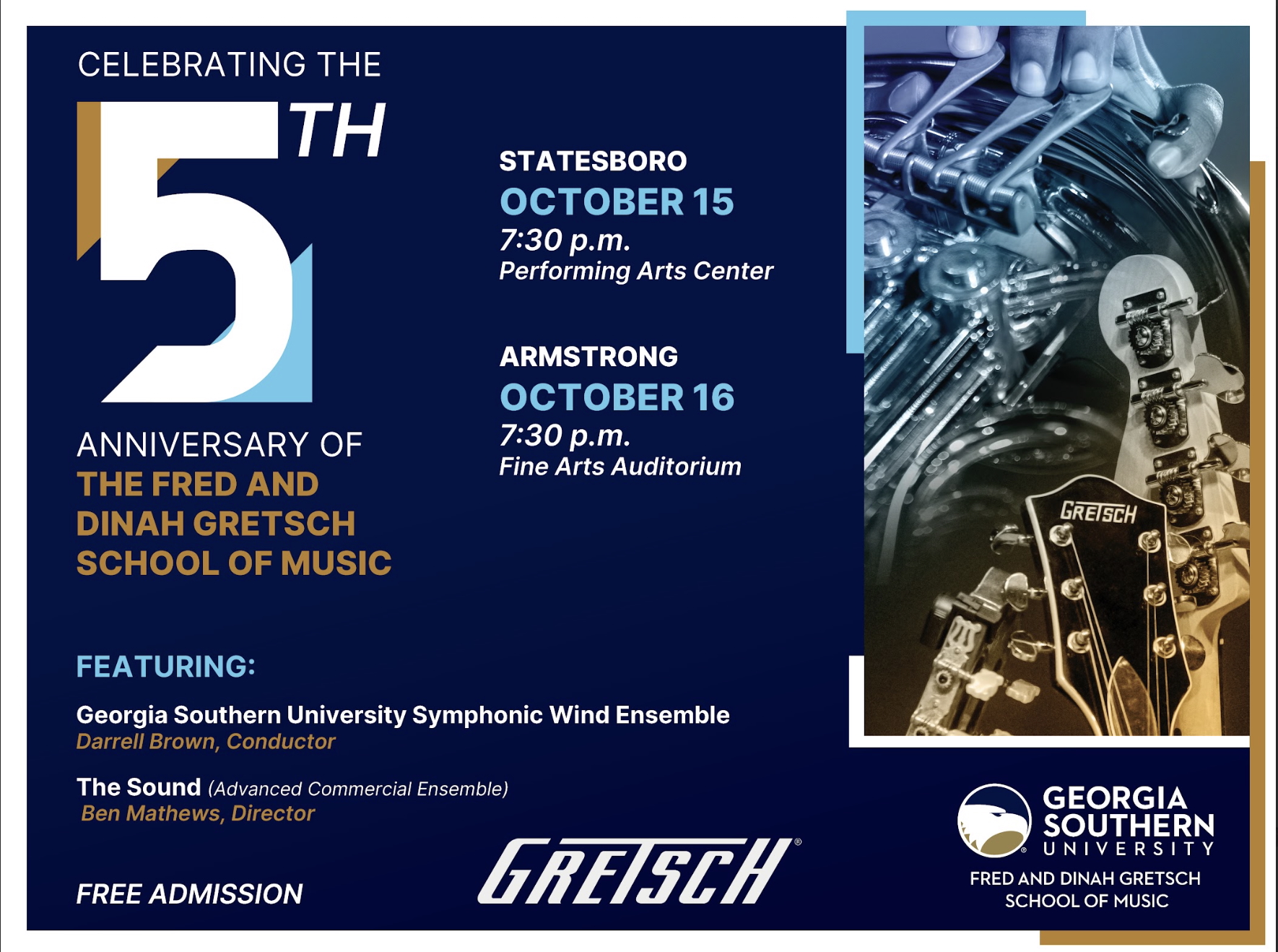 The 5th anniversary of the Fred and Dinah Gretsch School of Music