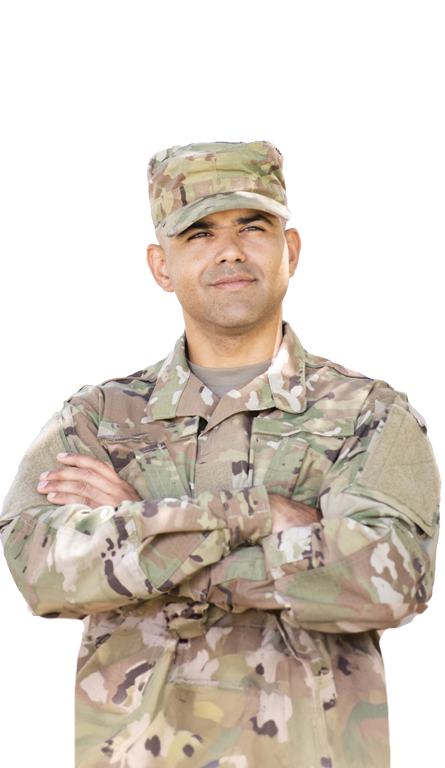 Cutout Military Personnel