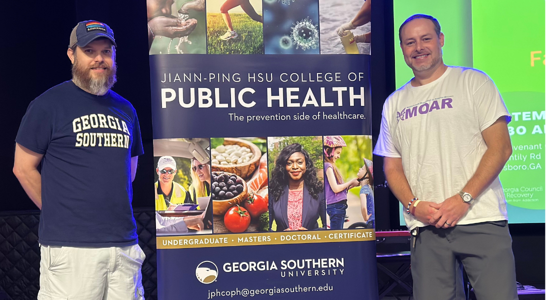 Dr. Bohler and Chris Harris with the Center for Addiction Recovery