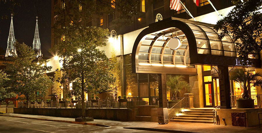 Exterior of the Desoto in Savannah