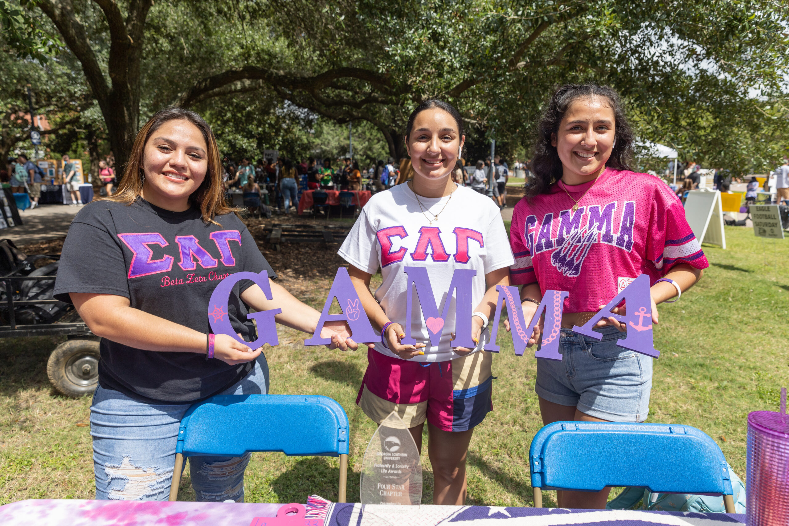 Picture of students at the Org Fair